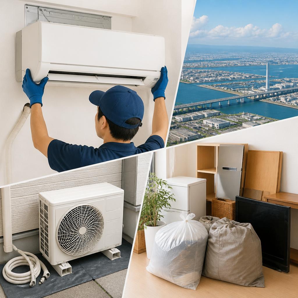 大阪泉大津市でエアコン取り外しと不用品処分をスムーズに実現！
