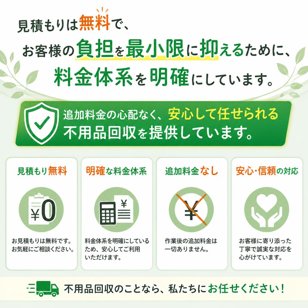 安心・信頼の透明価格